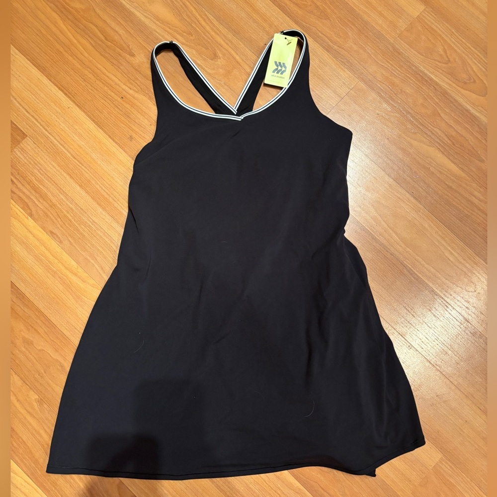 All in Motion Black Active Dress